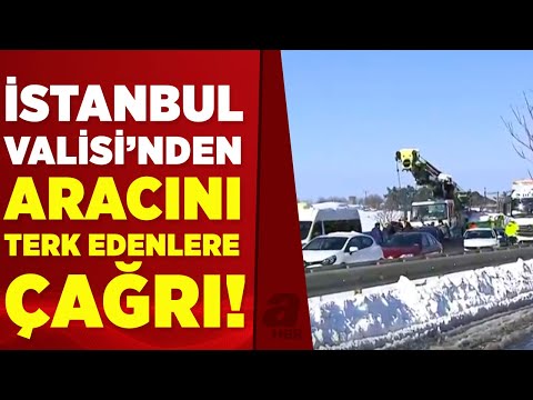 Vali Ali Yerlikaya: Hadımköy ve Arnavutköy arasındaki araçlar acil çekilmeli